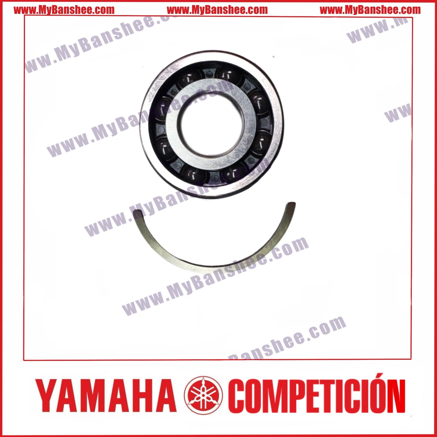 Ceramic crankshaft bearing